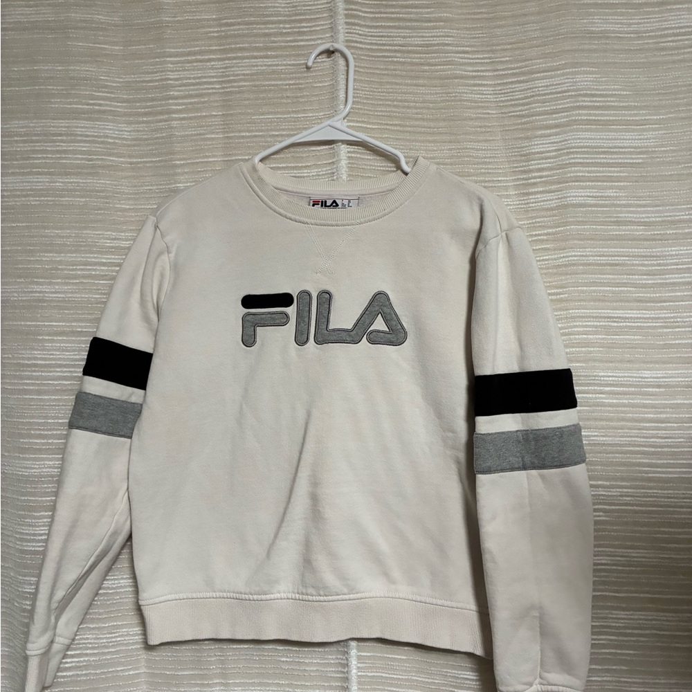 Fila Striped Crewneck Sweatshirt - Retro 90s Style Pullover